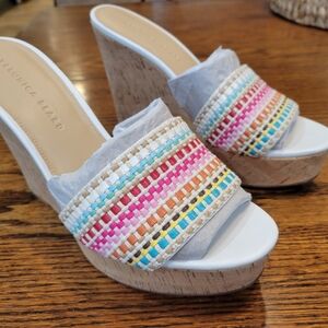 NIB Veronica Beard Dali Platform Wedges 8.5 REDUCED FOR QUICK SALE!